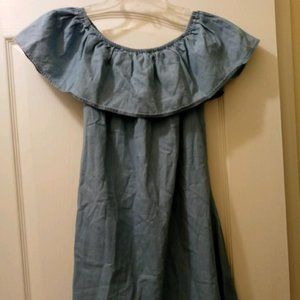 Love Culture Off the shoulder denim dress size S